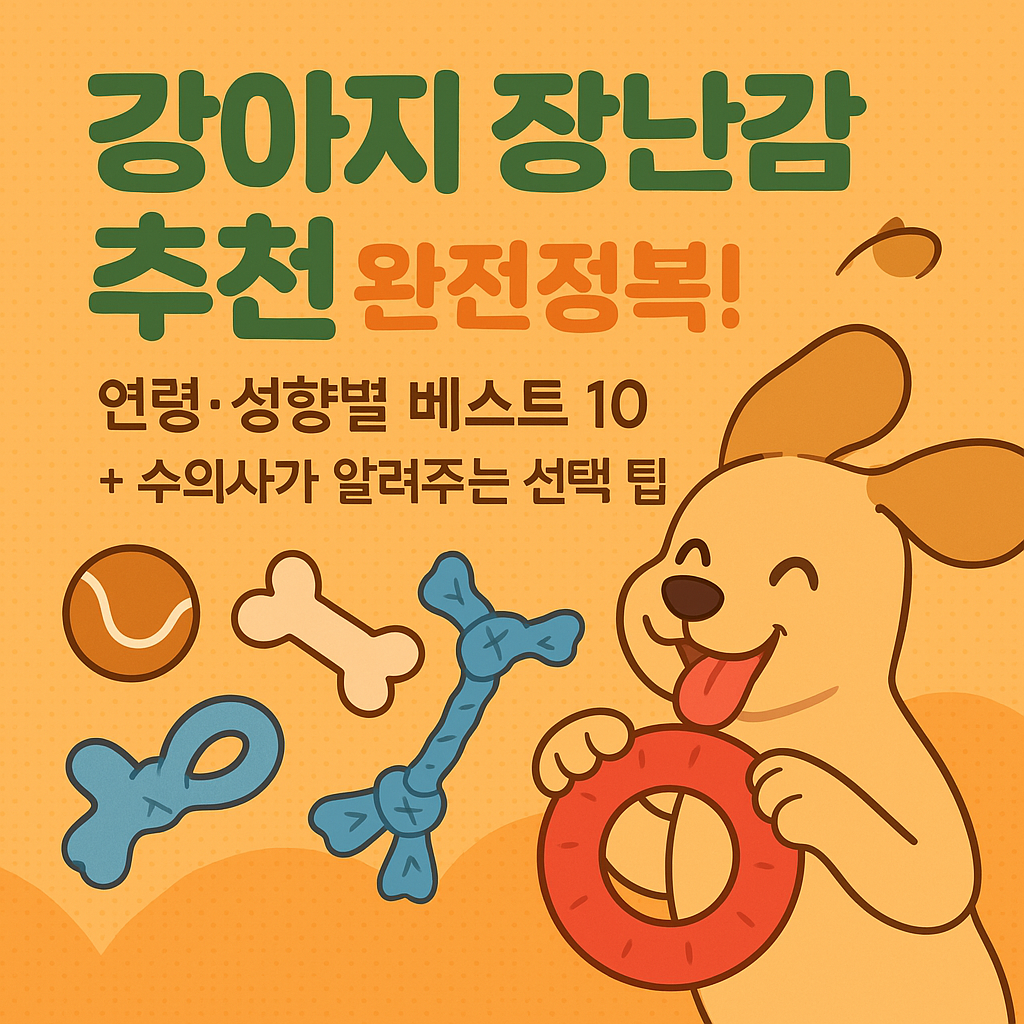 강아지 장난감 추천 완전정복! 연령·성향별 베스트 10 + 수의사가 알려주는 선택 팁