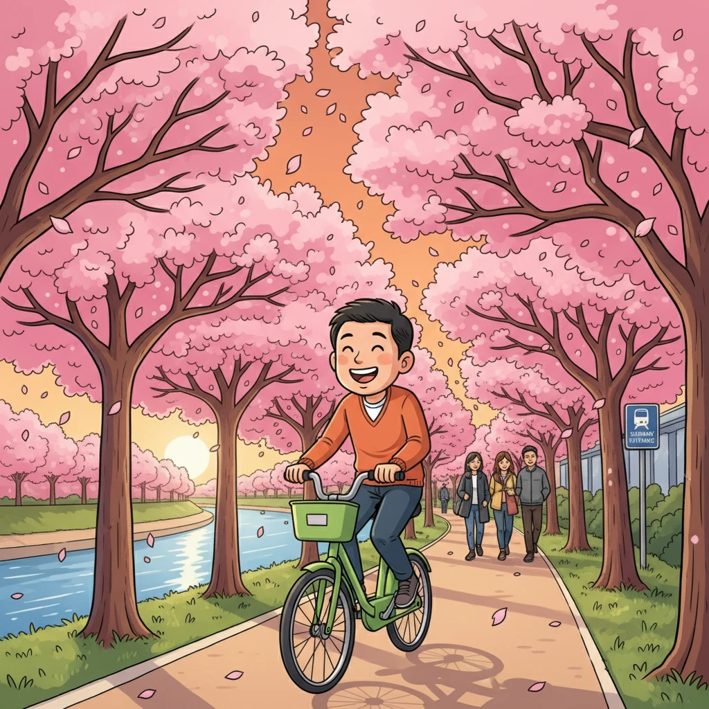 대전 갑천변 벚꽃 개화 시기와 주차장..