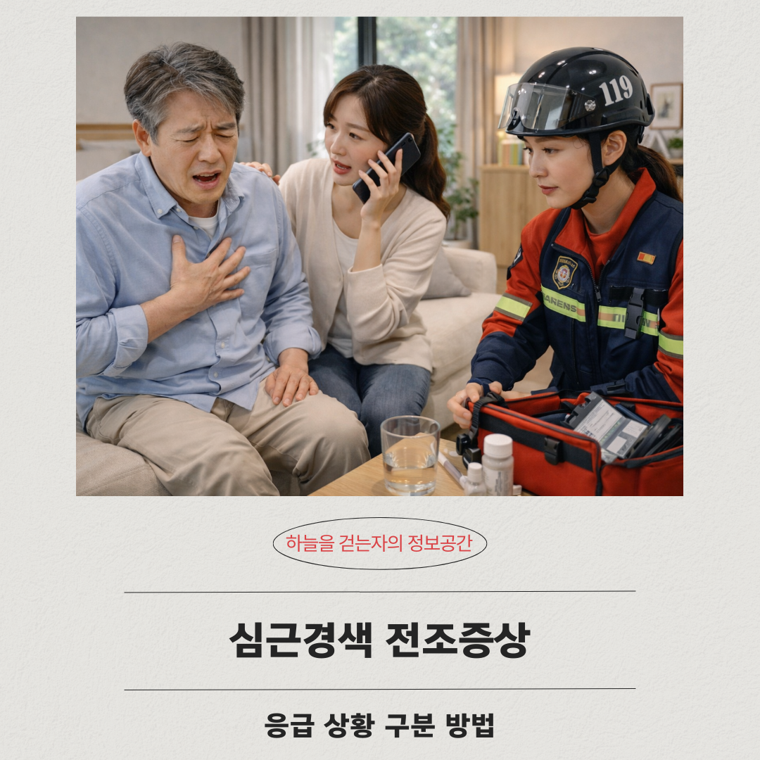 심근경색 전조증상, 응급 상황 구분 방법