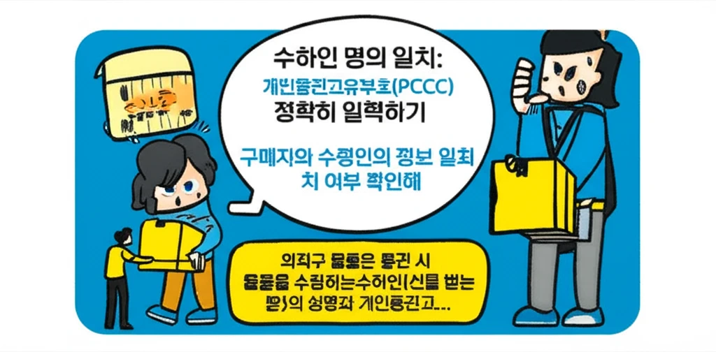 개인통관부호 오류 방지 설 명절 해외..