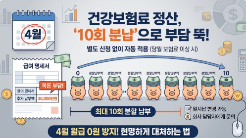 건강보험료 연말정산 10회 분납