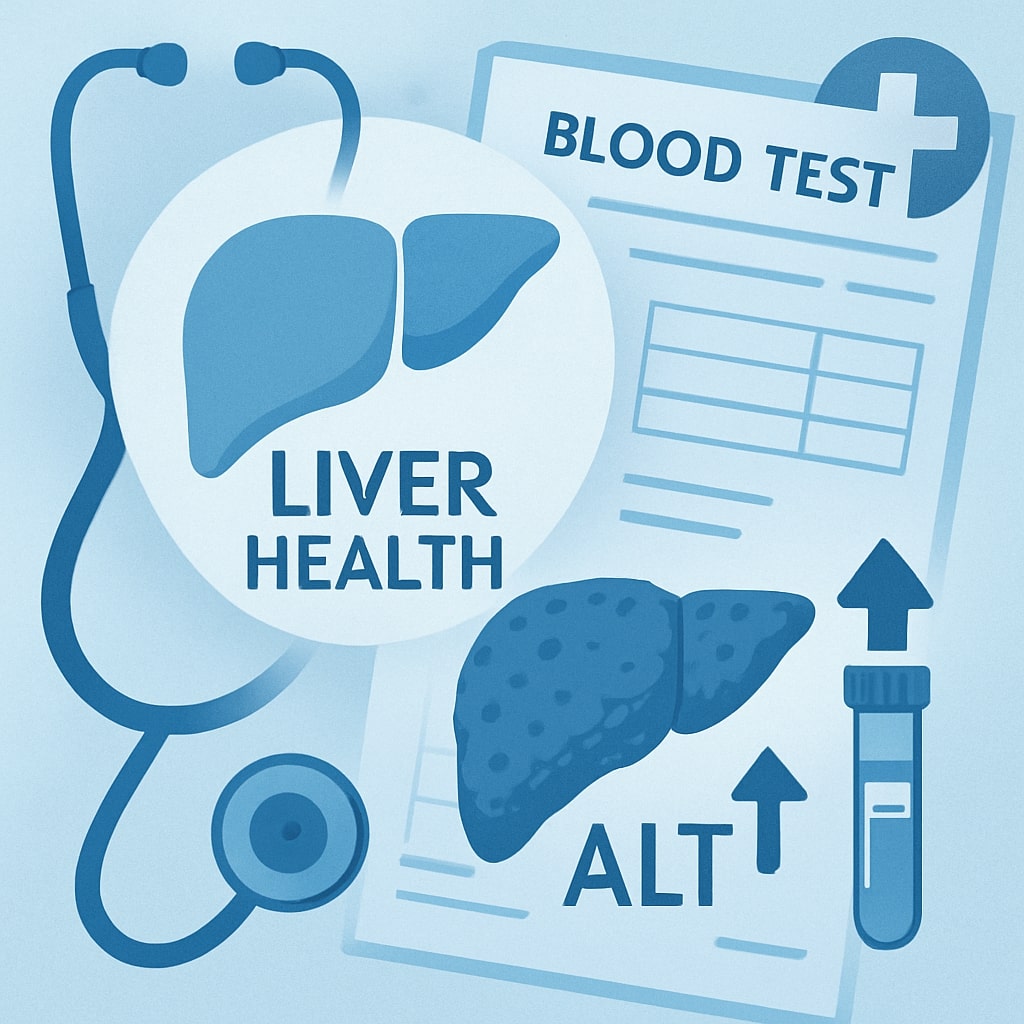 간수치 5배 상태의 간과 건강한 간을 표현한 이미지