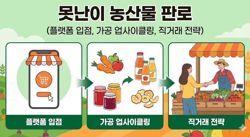 못난이 농산물 판로 관련 포스팅 썸네일 사진
