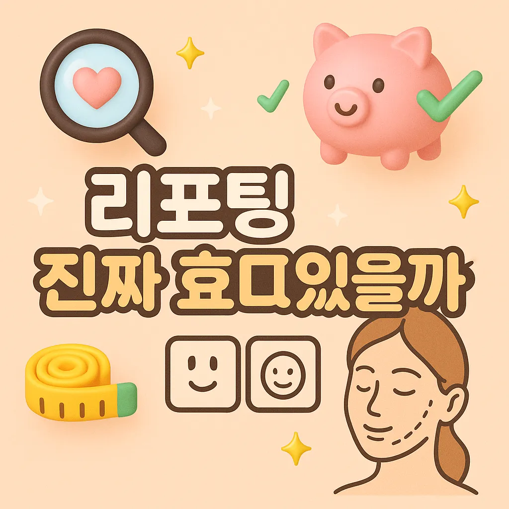 리프팅 진짜 효과있을까? 피부 탄력 되찾는 비밀