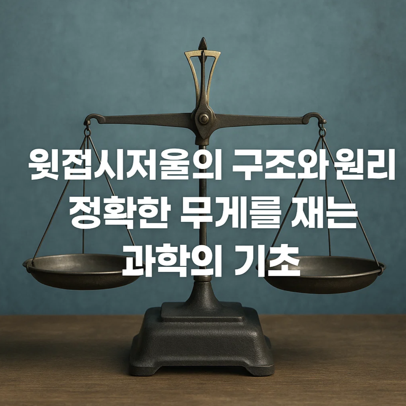 윗접시저울의 구조와 원리, 정확한 무게를 재는 과학의 기초