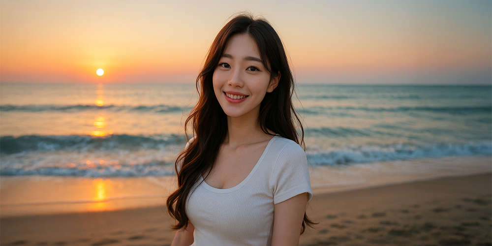 꿈에서 해가떠오르는걸 좋아하는 여자.