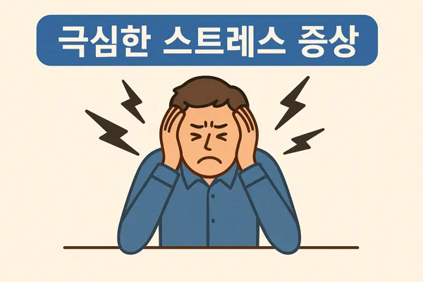 극심한 스트레스 증상 그림