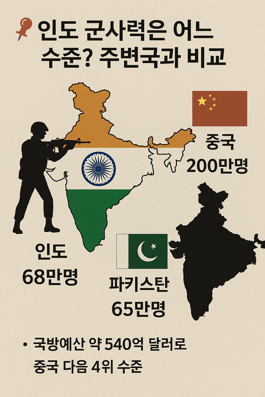📌 5. 인도 군사력은 어느 수준? 주변국과 비교 - 타이틀사진