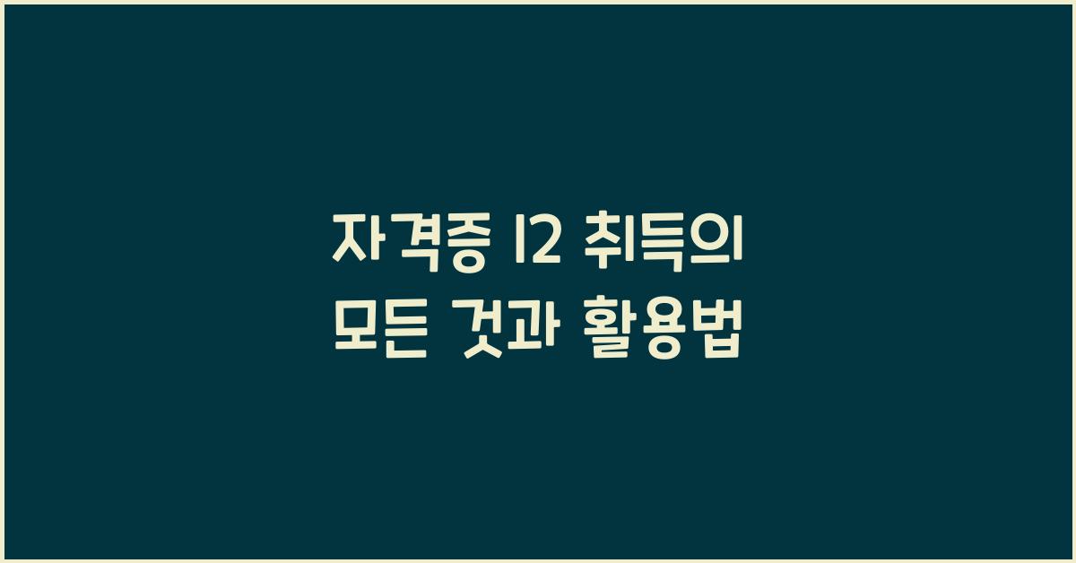 자격증 l2