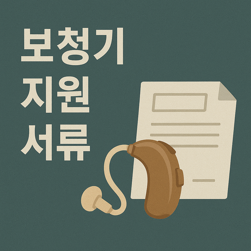 보청기 지원 서류