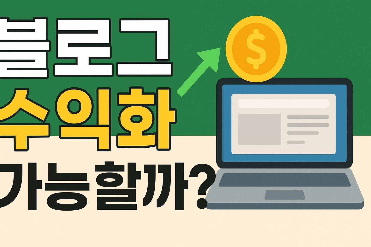 블로그 수익화 가능할까?