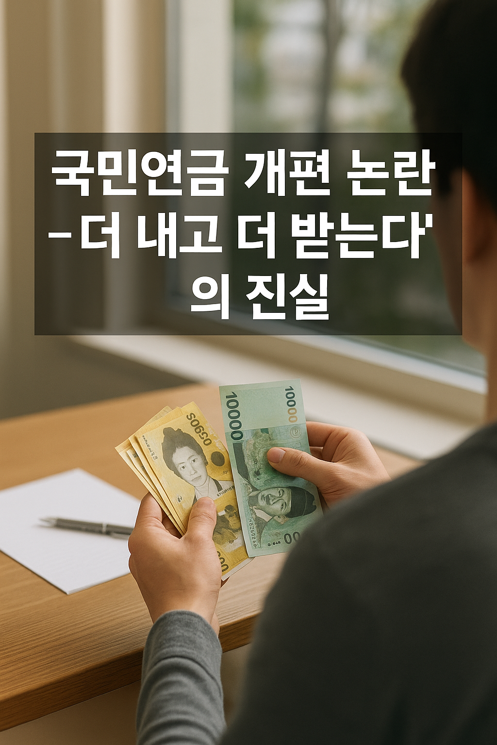 국민연금 개편 논란 – “더 내고 더 받는다”의 진실