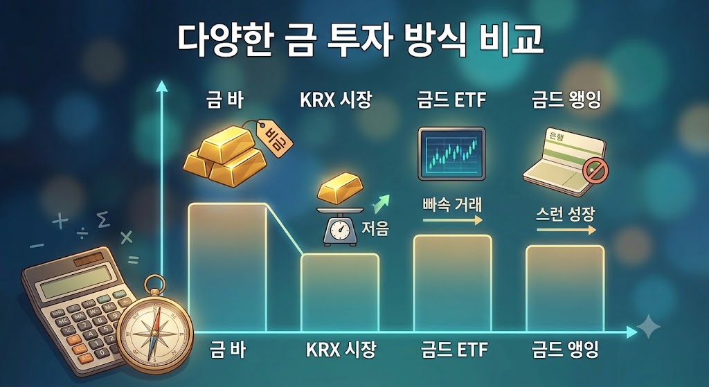 다양한 금 투자 방식