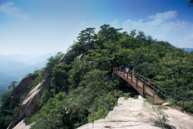 도락산 등산코스 지도
