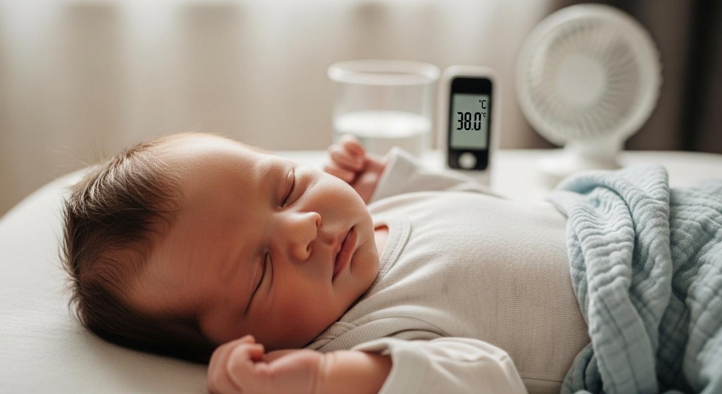 신생아 38도