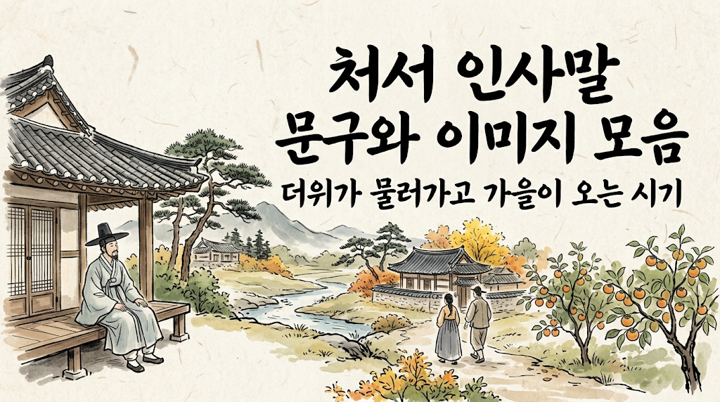 처서-인사말-문구와-이미지-모음