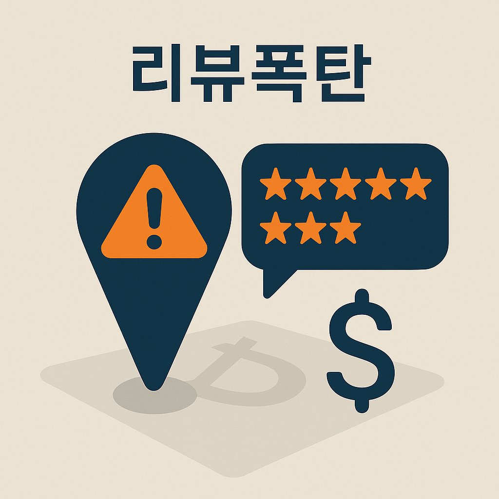 구글 맵 리뷰 폭탄 관련 사진
