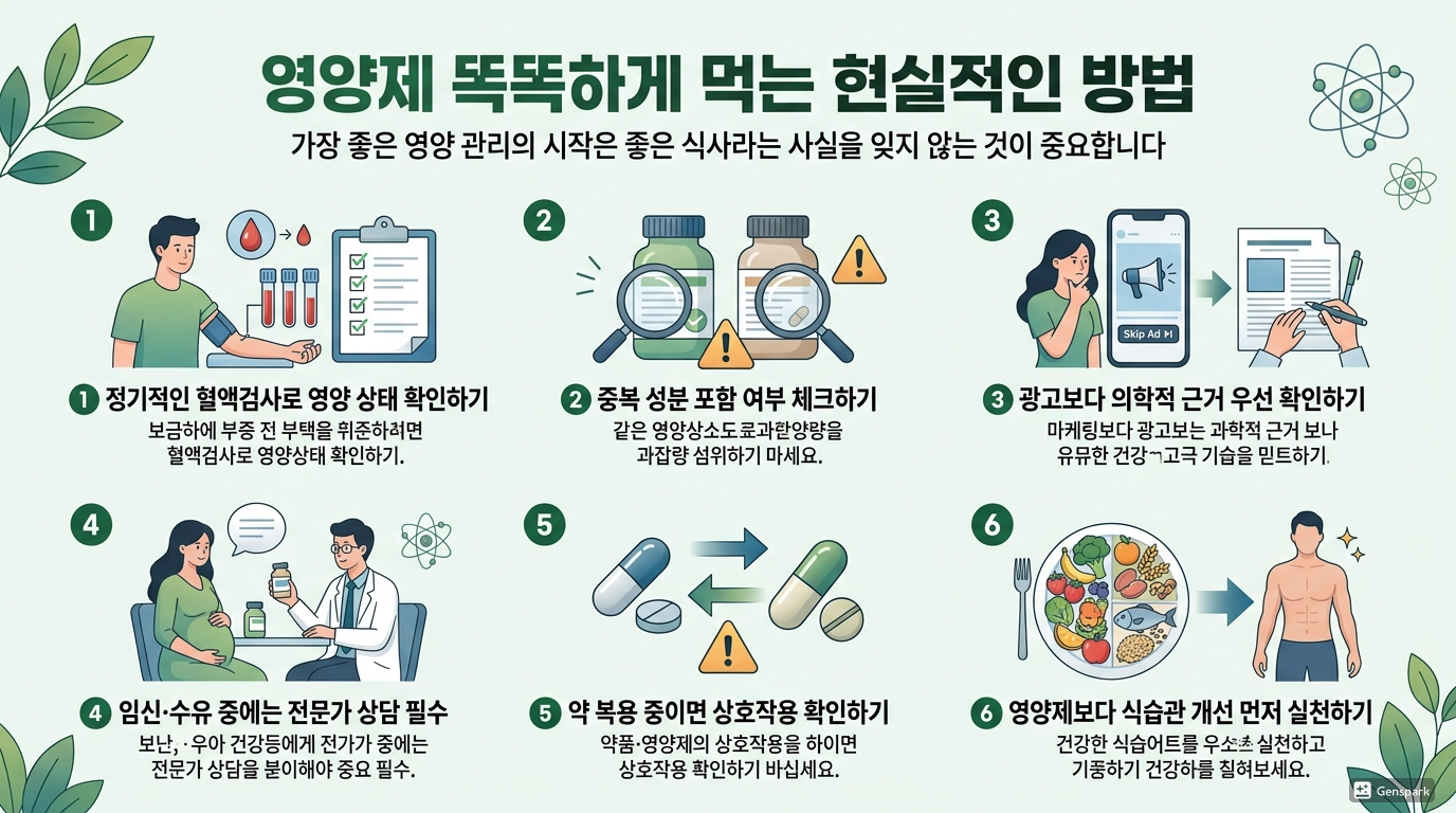 영양제 똑똑하게 먹는 현실적인 방법