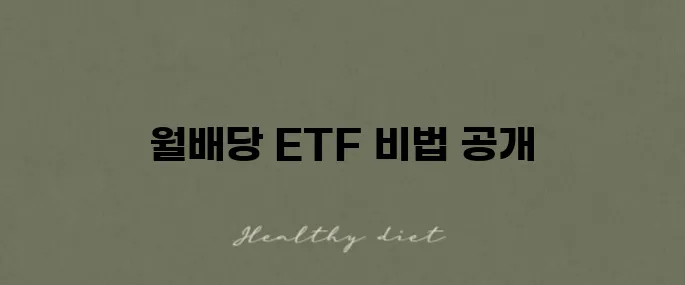 ACE 미국 30년국채 액티브 H ETF 월배당 투자 포트폴리오를 제안합니다!