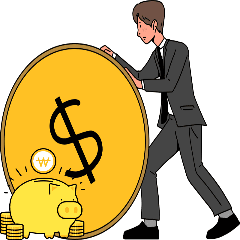 돼지저금통 돈굴리는사람