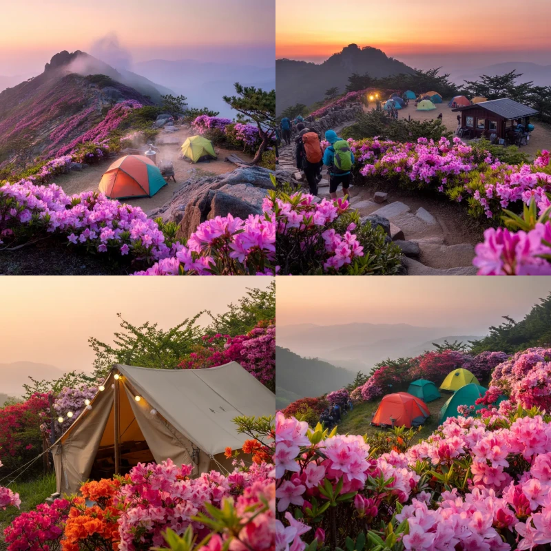 철쭉 명소 캠핑 가능한 곳 Best5 추천