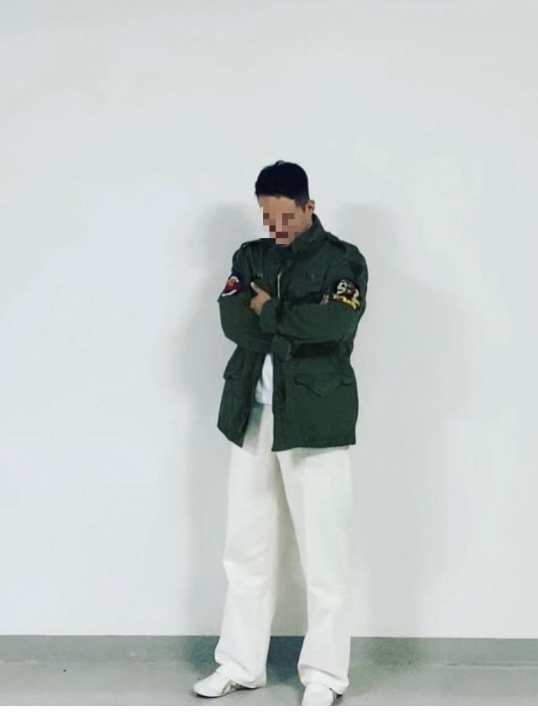 데일리룩(오뭘입)폴로랄프로렌 미군야상, 무탠다드 반팔, 무탠다드 와이드데님크림팬츠, 오니즈카타이거 멕시코 66, 빈티지패션, 데일리룩, 남자데일리코디, 남자데일리패션, ootd