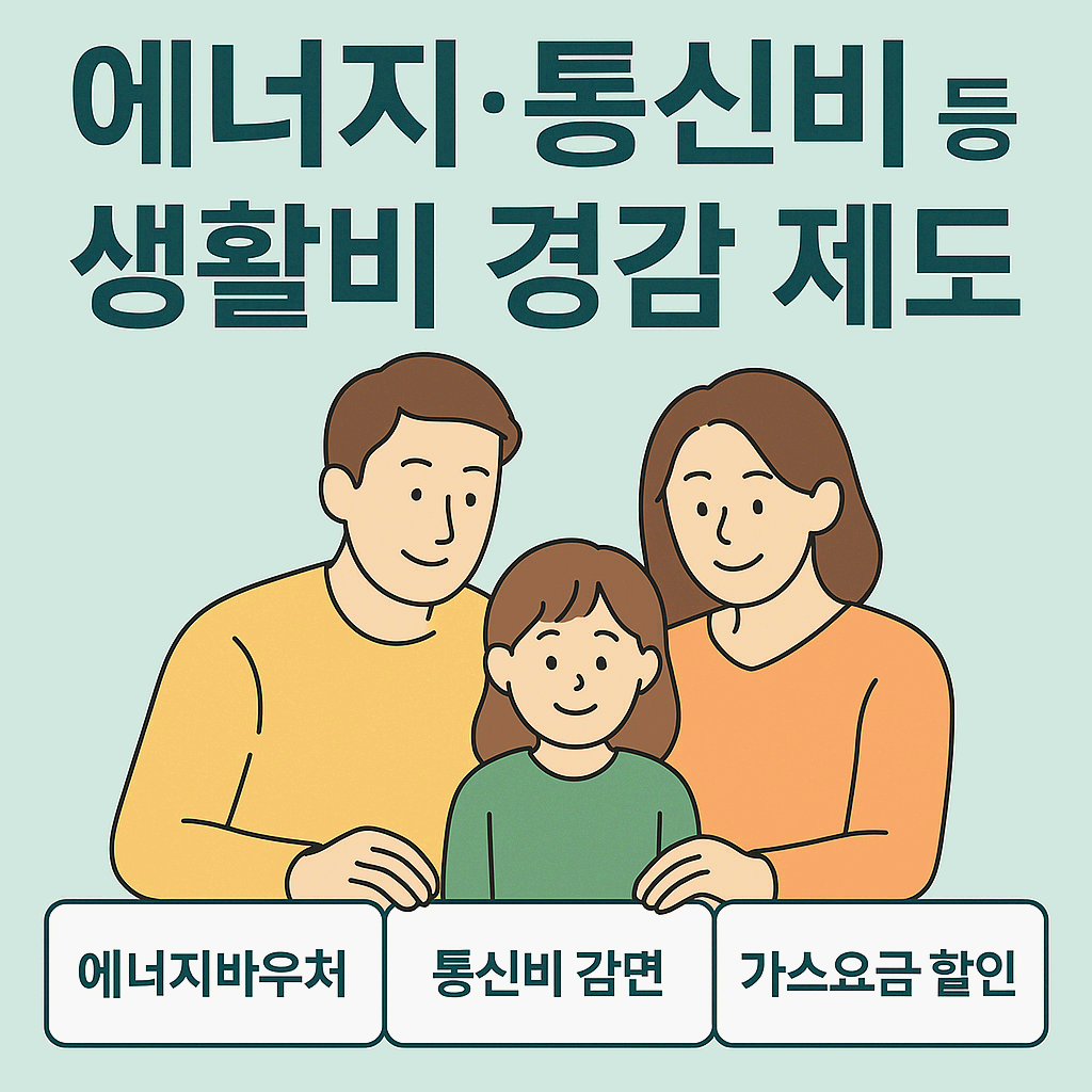 에너지&middot;통신비 생활비 경감 제도 총정리