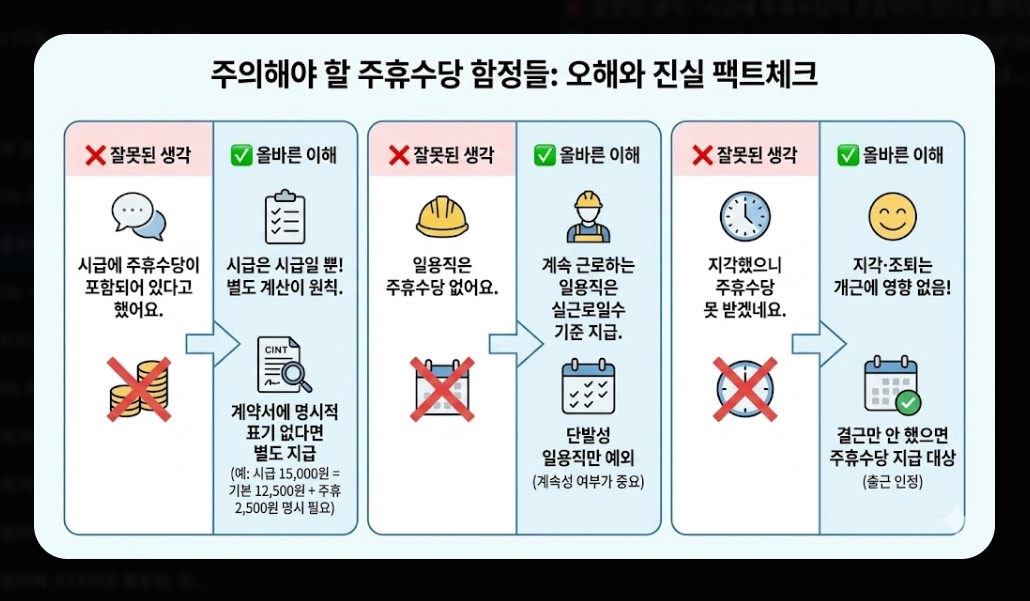 주휴수당 포함 월급 계산법 2026년 완벽 정리