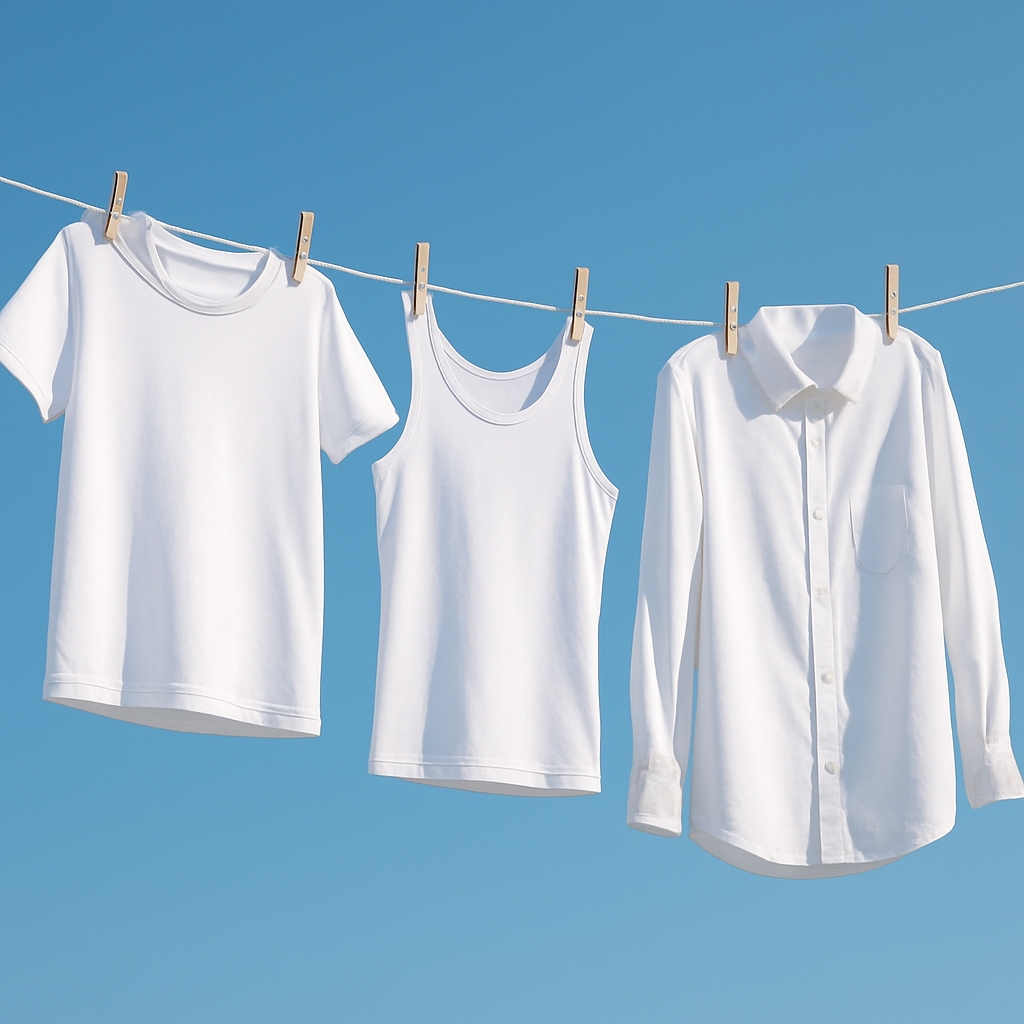 누런 때 말끔히 사라진 뽀얀 흰 옷