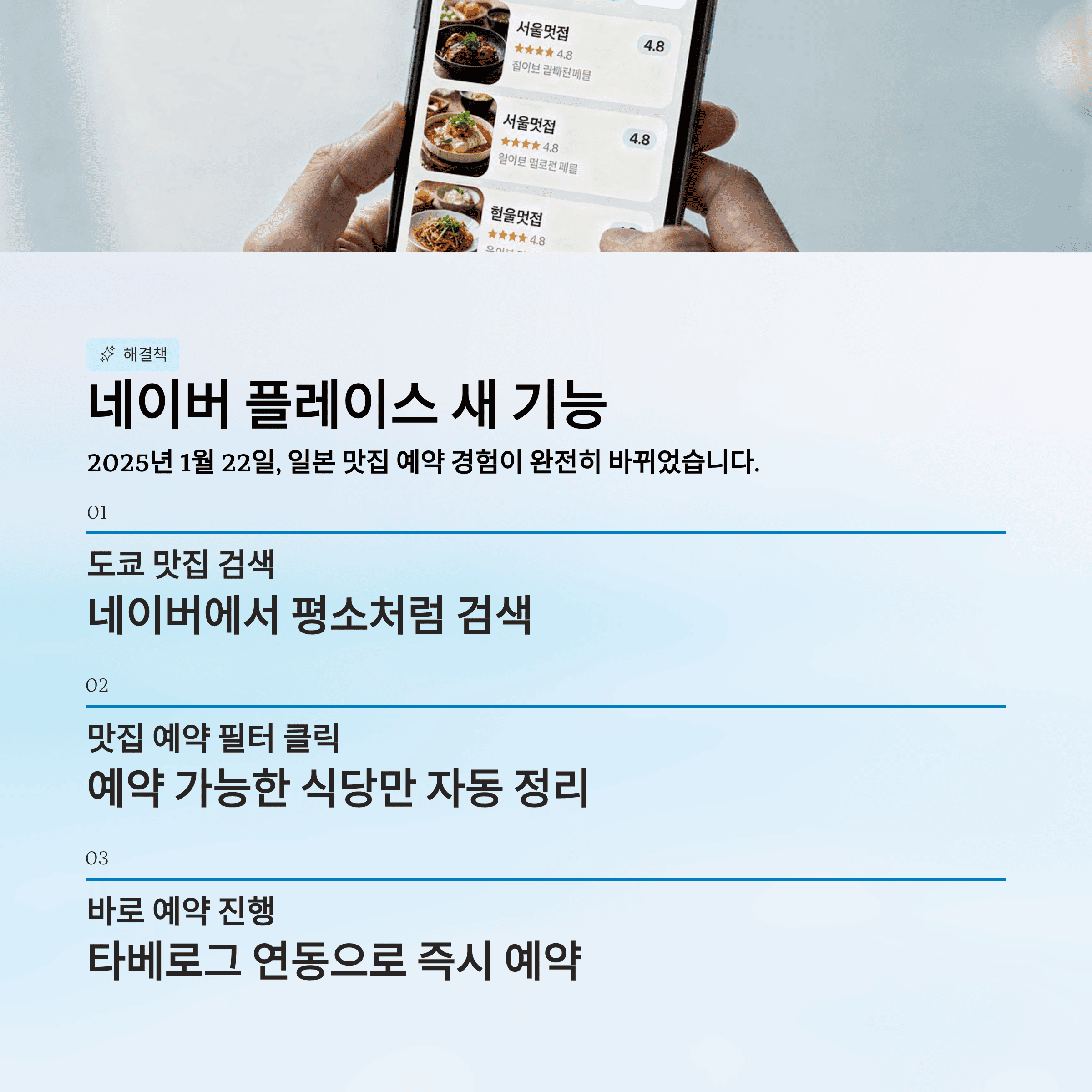 네이버 플레이스로 일본 맛집 예약이 쉬워졌다