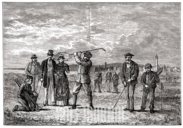 골프의 시작을 알려주는 그림