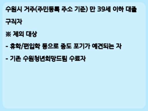 2023 수원 청년희망드림