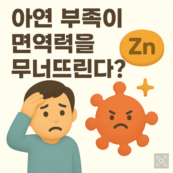 아연 부족이 면역력을 무너뜨린다?/gpt