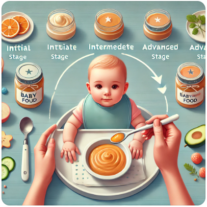 이유식 단계별 시작 시기 이미지