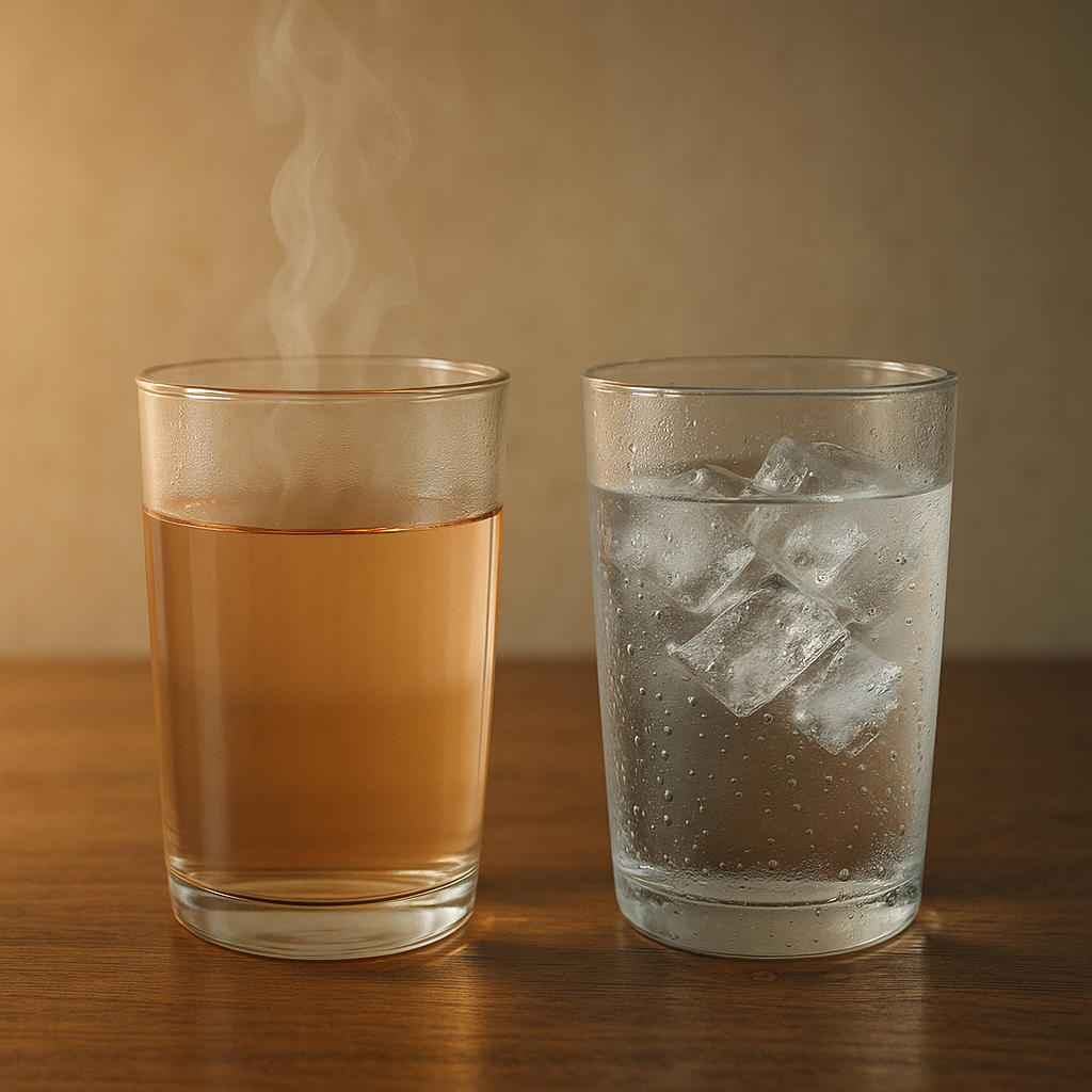 따뜻한 물 시원한 물