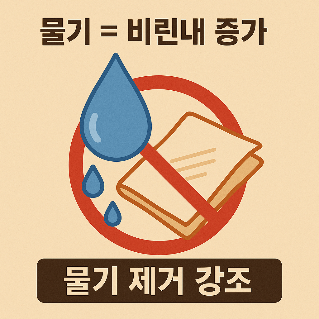 세척을 잘해도 &lsquo;수분이 남으면&rsquo; 비린내가 더 심해진다