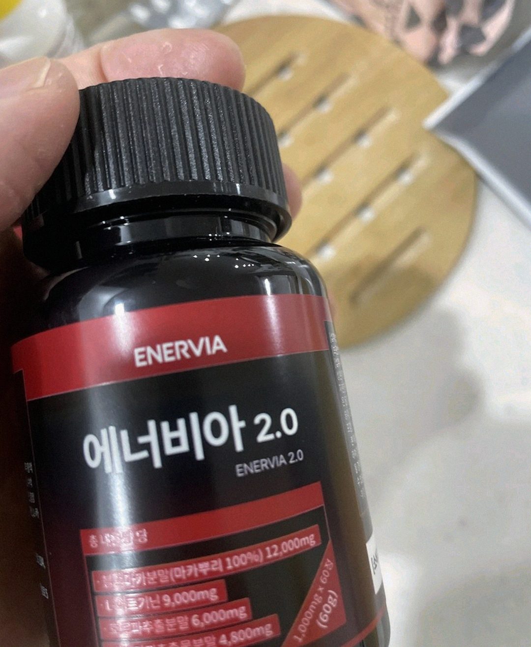 enervia tablets on palm size comparison