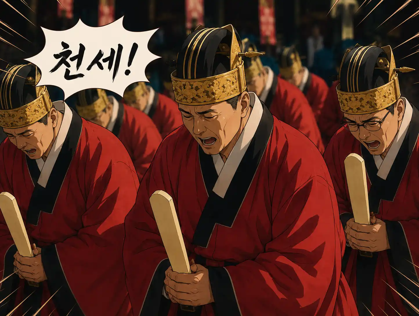 21세기 대군부인 역사왜곡 논란이 있는 천세를 외치는 장면