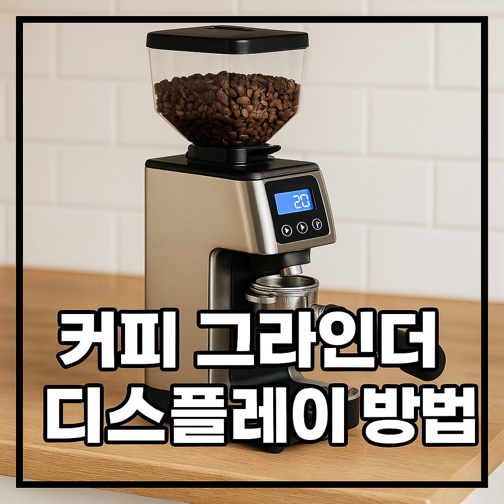 커피 그라인더 디스플레이 방법