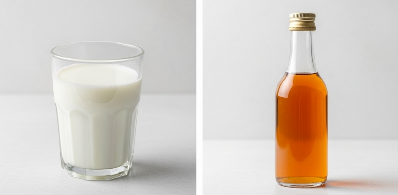 우유, 들기름 투여