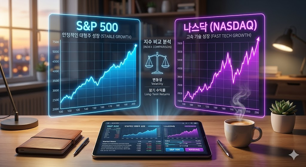 s&amp;p500과 나스닥100의 비교
