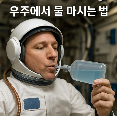 우주에서 물 마시는 법