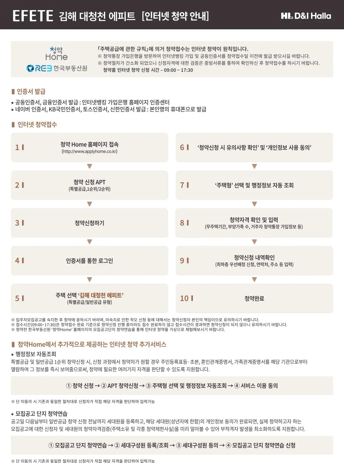 인터넷 청약안내