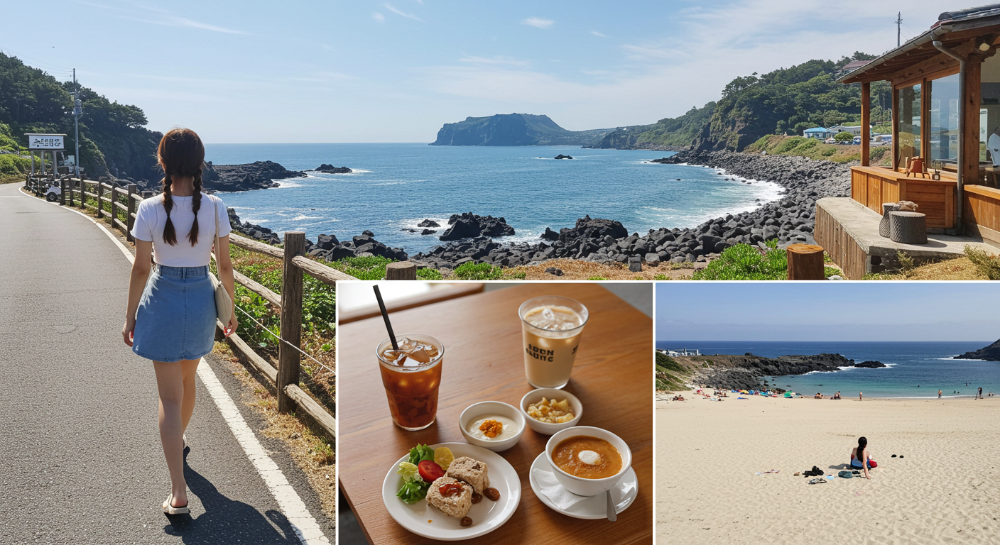 제주 동쪽에서 해안길 걷기, 브런치, 휴식을 즐기는 하루 일정