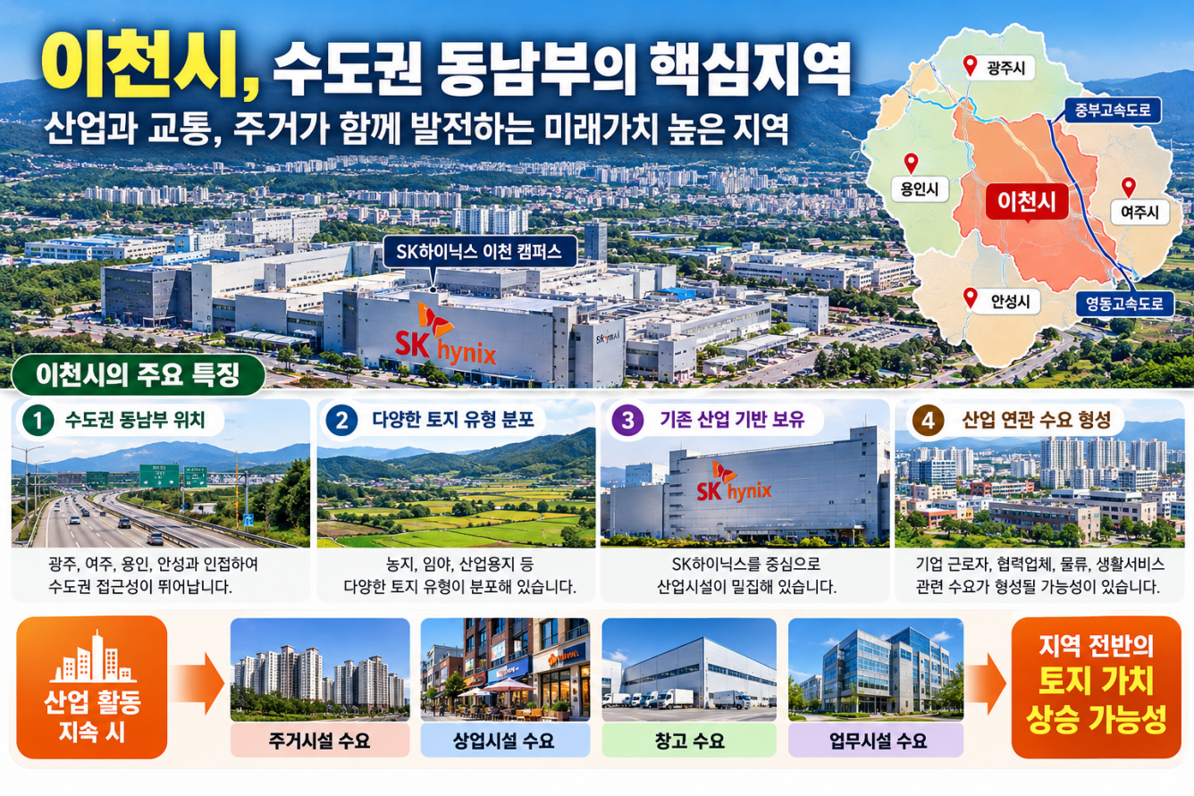 이천시가 토지 투자 지역으로 관심받는 이유
