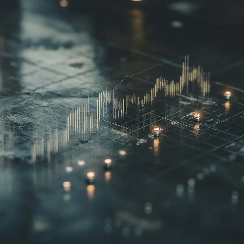 2025년 배당주 성장의 경향을 보여주는 그래프, 역동적인 배치와 부드러운 조명, 금융 데이터와 투자 전략의 상승 추세를 강조