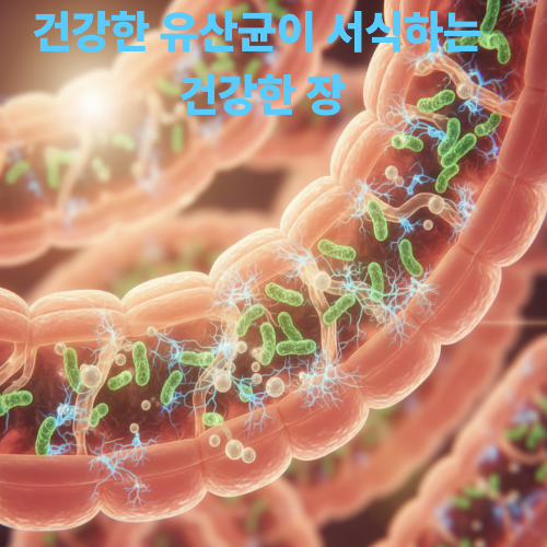 건강한 유산균이 서식하는 건강한 장