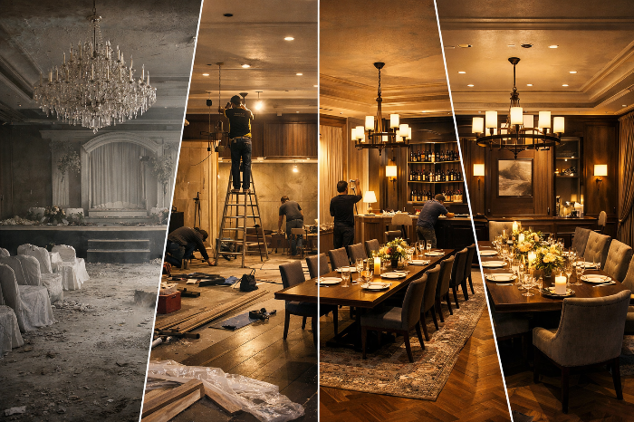 대형 예식장의 쇠퇴와 소규모 프라이빗 공간으로의 산업 재편.