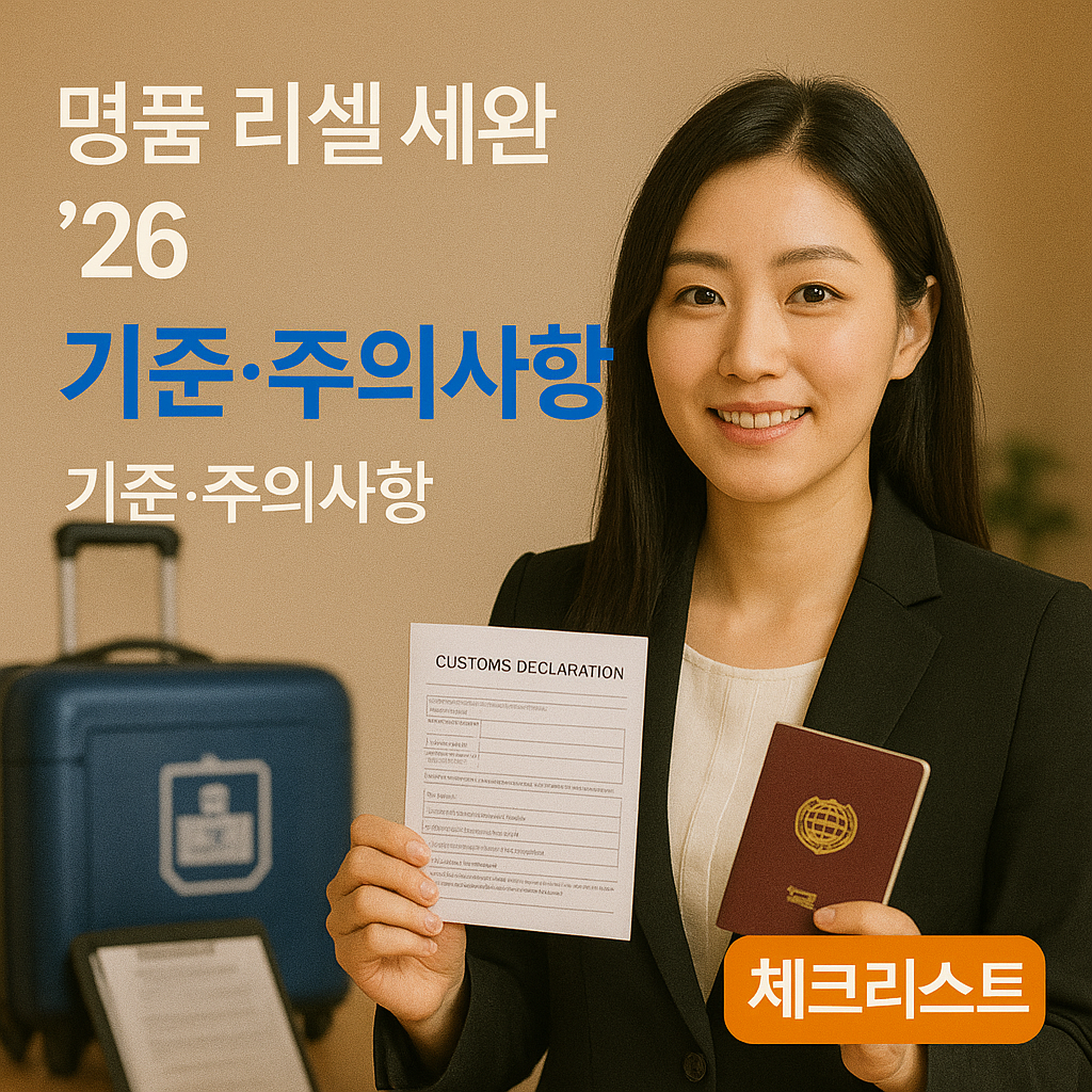 명품 리셀 세관신고 ’26 | 기준·주의사항 체크리스트