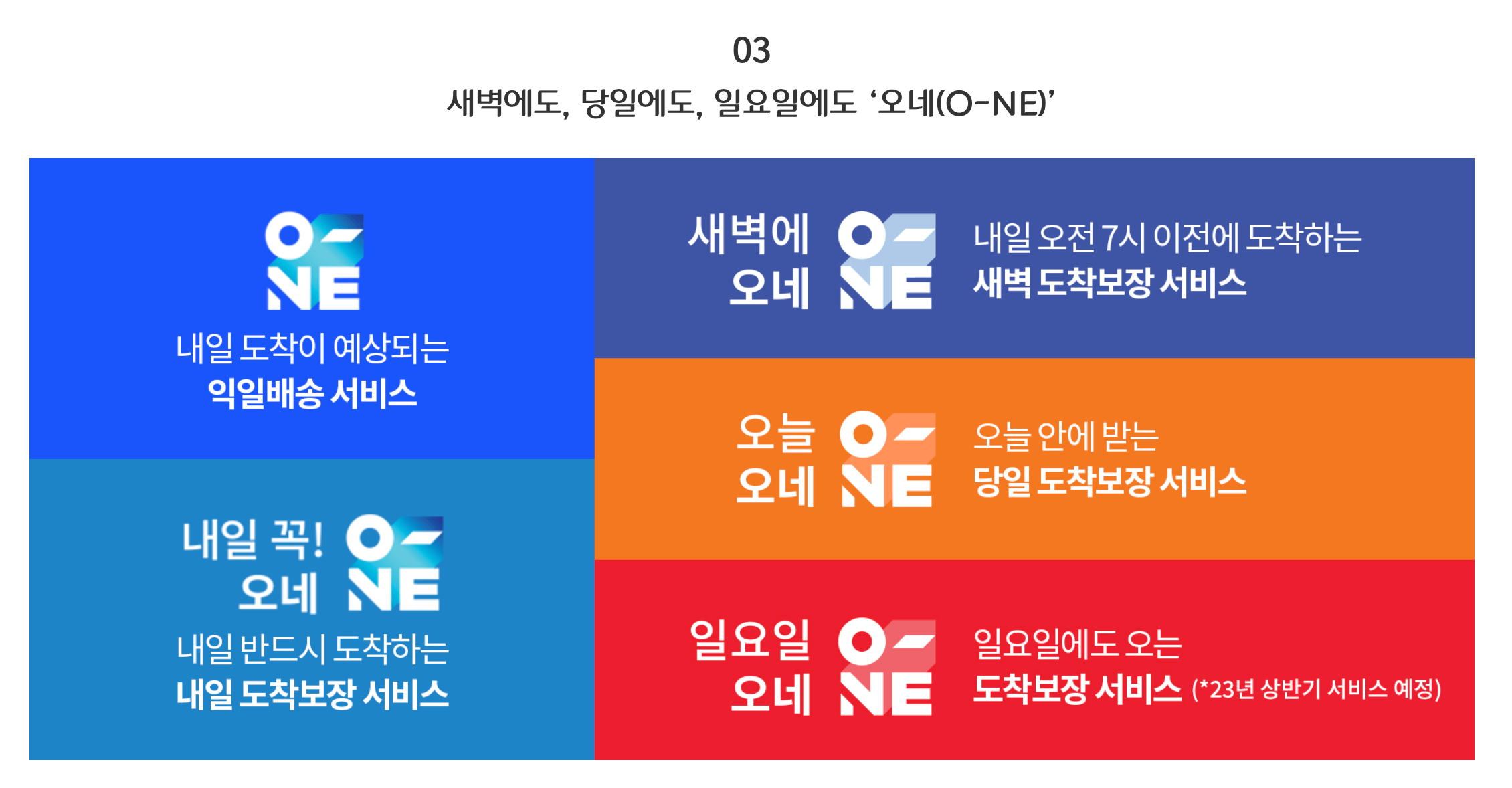 오네 도착보장서비스